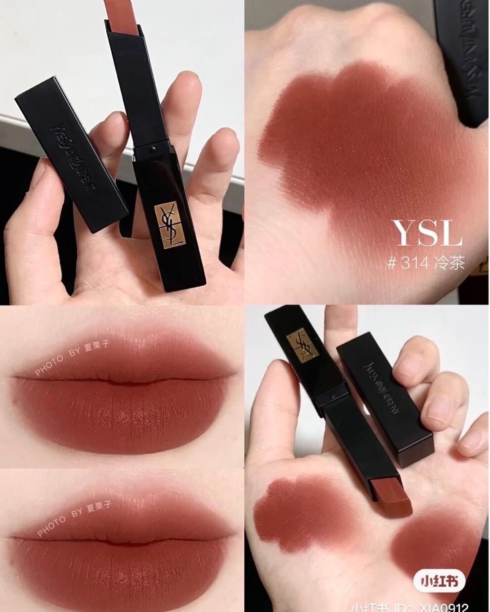 [FreeShip Max] - Son Y.s.l The Slim Radical 314 (Đỏ Nâu Đất) - Kiss cosmetics