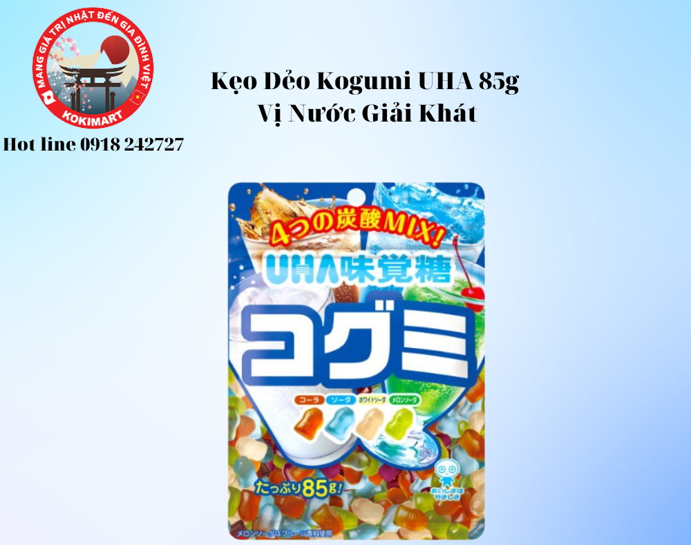 Kẹo Dẻo Kogumi UHA 85g Vị Nước Giải Khát