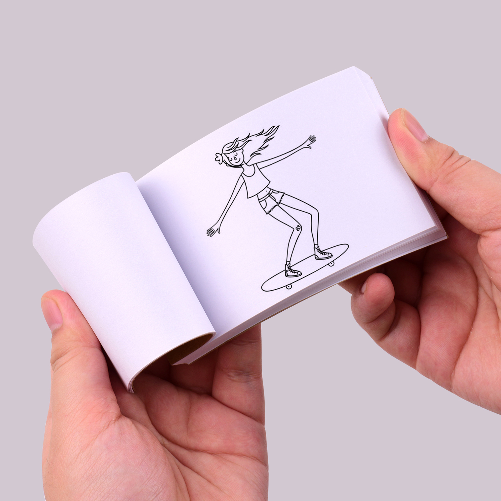 Flip Book Kit with Mini Light Pad LED Lightbox Tablet Design with Hole 300 Sheets Flipbook Paper Binding Screws for Drawing Tracing Animation Sketching Cartoon Creation