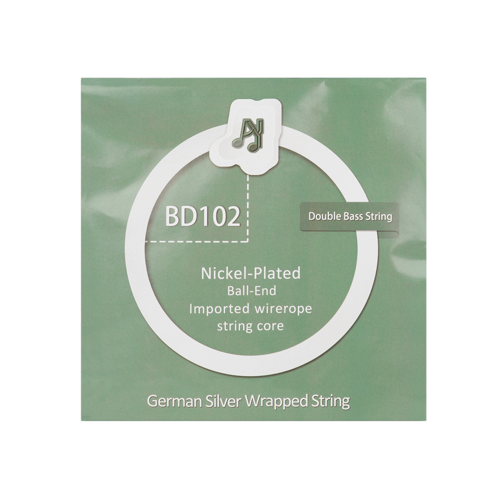 BD102 4-string Double Bass String Set Steel-Nickel Winding String Rust-resistant Durable String for Double Bass (4 Pcs)