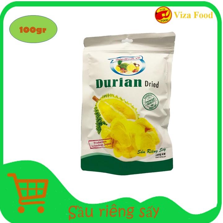 [HCM]Sầu riêng sấy vizafood gói 100g