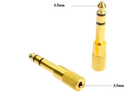 jack chuyển đổi âm thanh 6.5mm sang 3.5mm