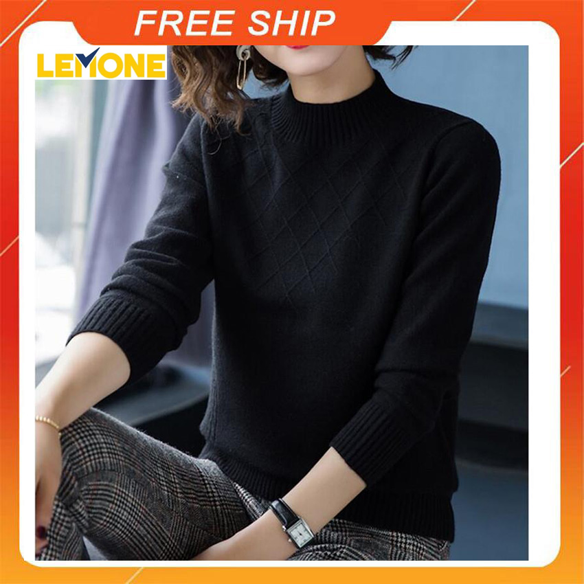Áo len nữ ❤️❤️dày dặn ❤️❤️ áo len nữ hàn quốc thời trang cao cấp - lemone