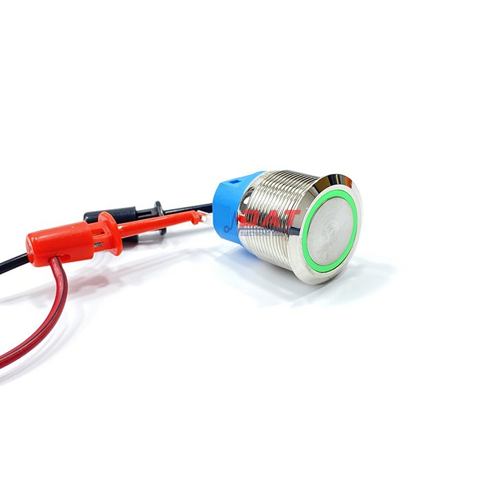 [HCM]Nút Nhấn Vòng Đèn Tự Nhả 22mm 12V 24V