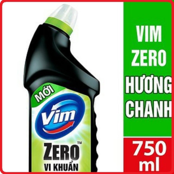 Dung dịch vệ sinh nhà tắm bồn cầu Vim Zero hương chanh xanh chai 750ml sản phẩm đa dạng chất lượng đảm bảo an toàn về sức khỏe người dùng cam kết hàng giống hình