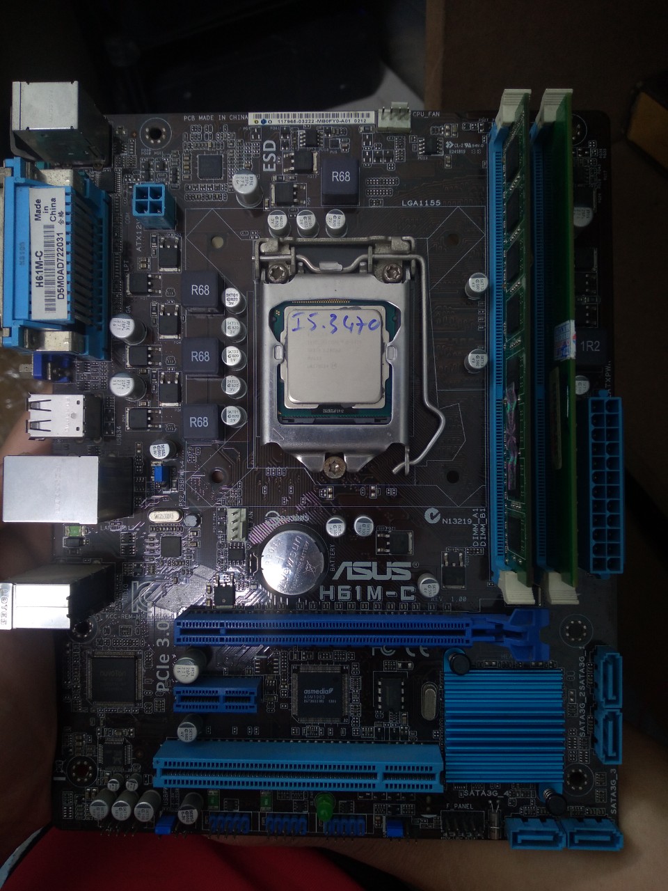 [ VI TÍNH VINH GAMING ] Main H61 SOCKET 1155 -Main H61 GIGA/ASUS/INTEL Like New Bh 36 Tháng
