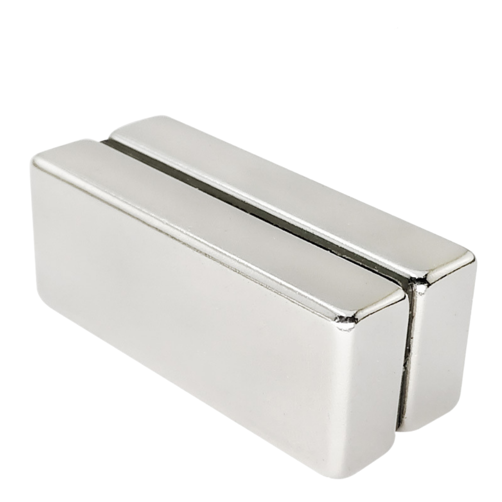 Nam châm vĩnh cửu màu trắng kích thước 50x25x5mm, loại nam châm có lực hút siêu mạnh