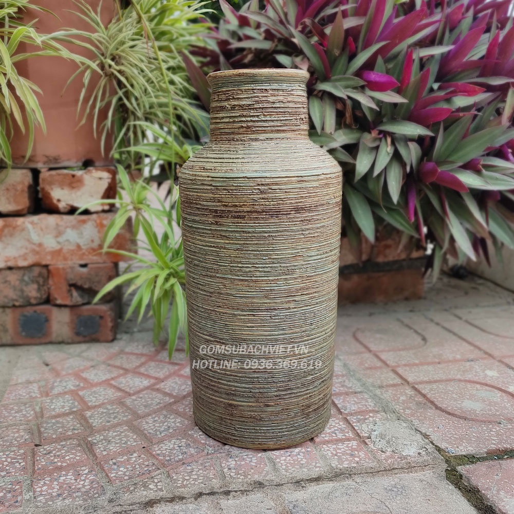 Bình hoa gốm sứ bát tràng kiểu dáng Phích