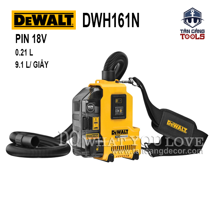 Phụ kiện hút bụi dùng pin 18v cho máy khoan dewalt dwh161n-xj
