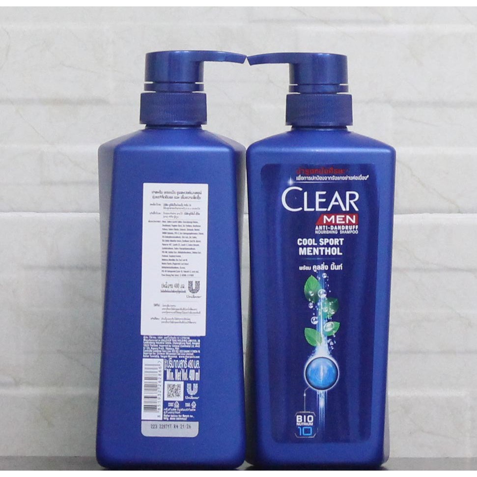 DẦU GỘI ĐẦU CLEAR MEN 450ML THÁI LAN