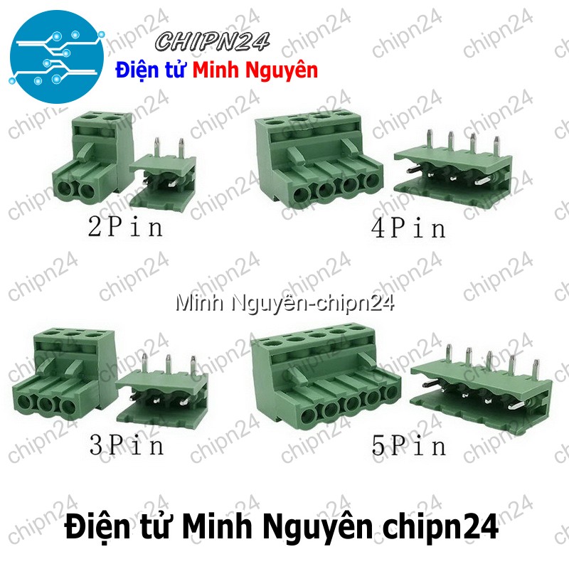 (F216) Domino 2EDG5.08 Cong (Terminal 5.08 5.08mm, Cầu đấu dây nguồn 2P/3P/4P/5P/6P/7P/8P/9P/10P/11P/12P) - [Chọn Loại] - HHH.00150