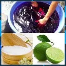 [HCM]Tẩy mốc Quần áo Tẩy trắng Quần áo ( Combo Thuốc tẩy tím + bột chanh )