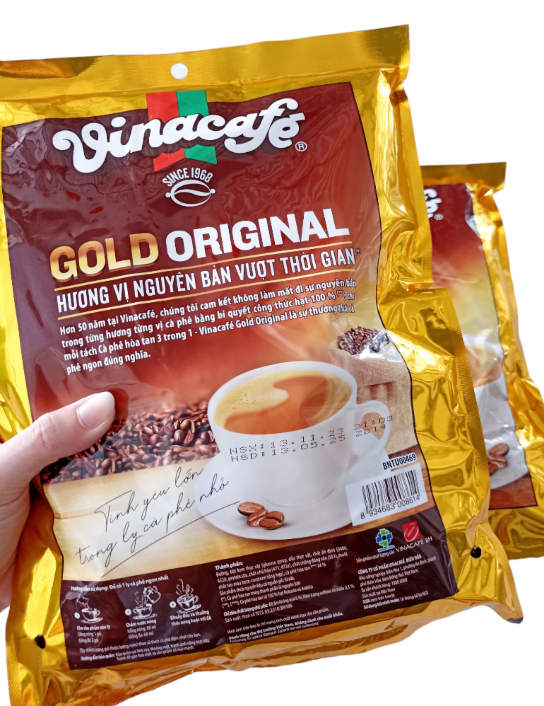 Cà phê sữa VinaCafe gói 480g ( 24 gói x 20g )