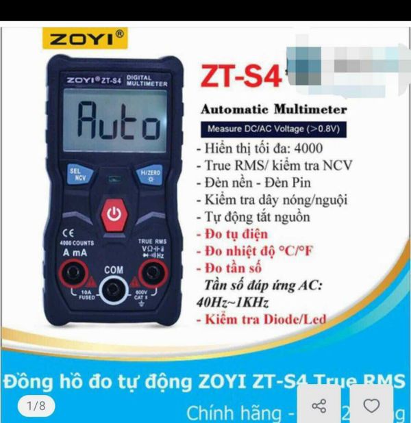 Đồng hồ đo tự động - zoyi s4