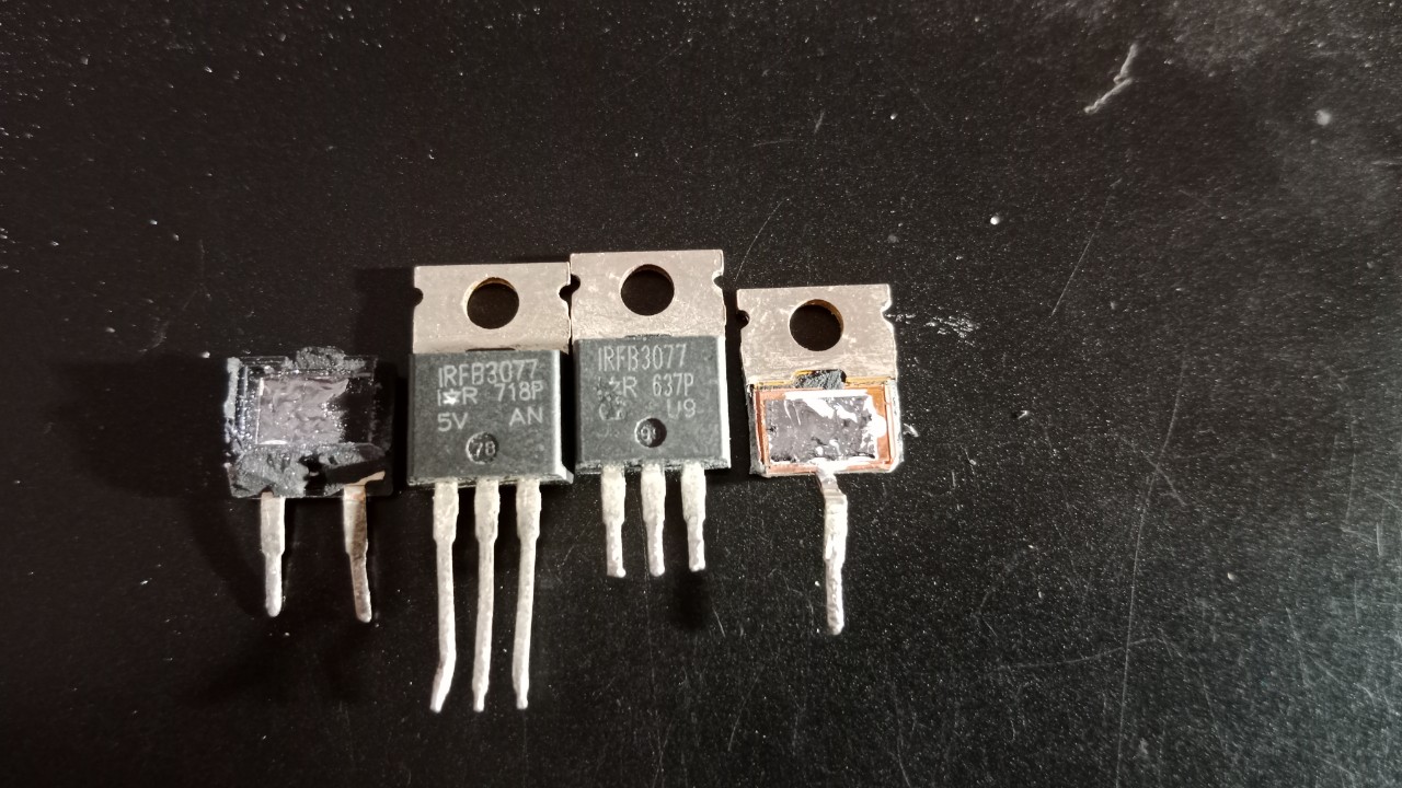 Mosfet IRFB3077 210A 75V 370W Tháo Máy Lưng Đồng Đỏ