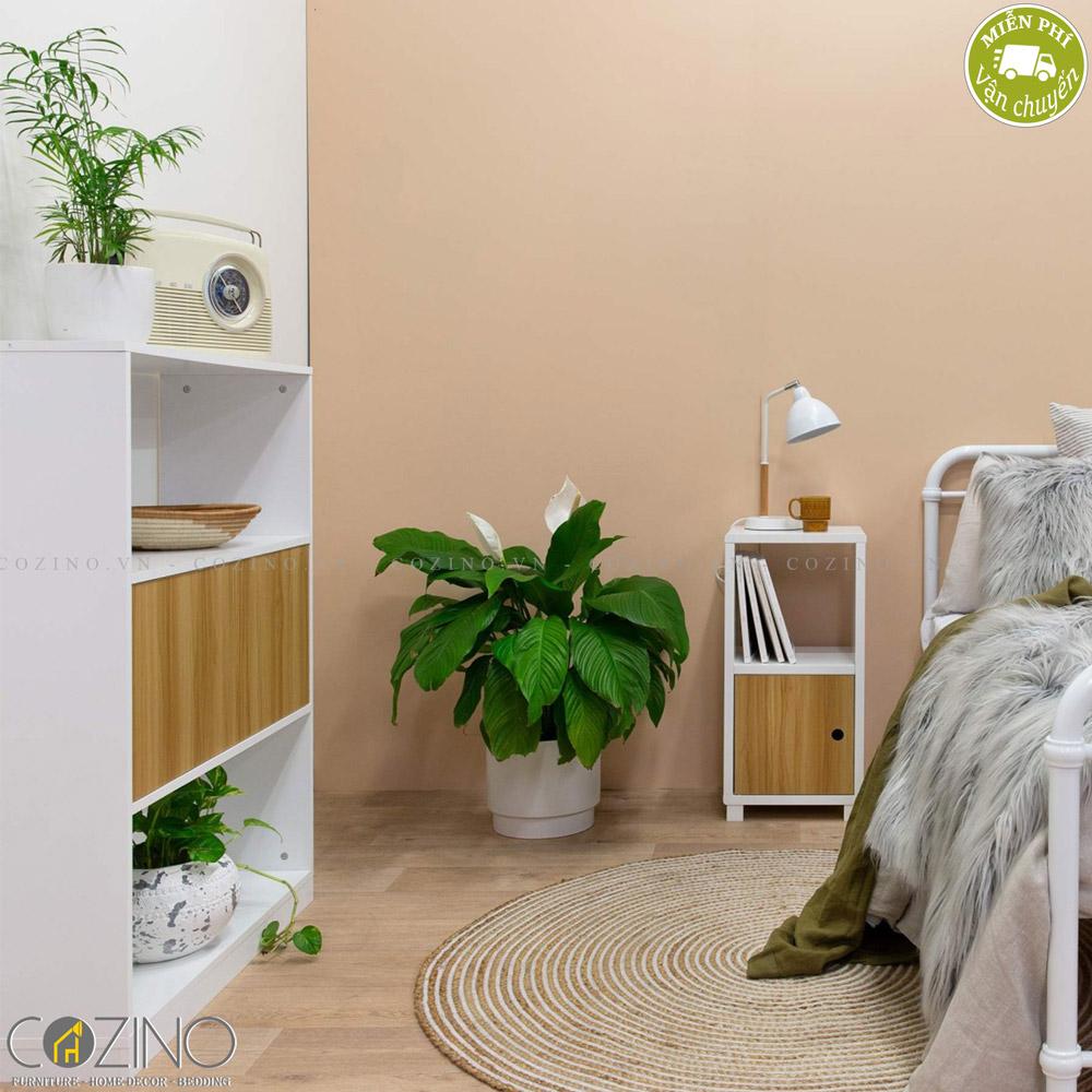 Tủ kệ sách nhỏ Blake gỗ tự nhiên