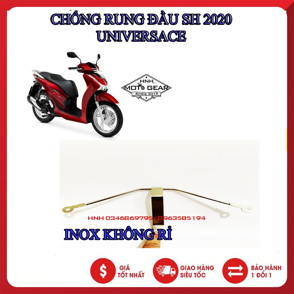 Chống Rung Đầu SH 2020 (Inox Trắng Không Rỉ)