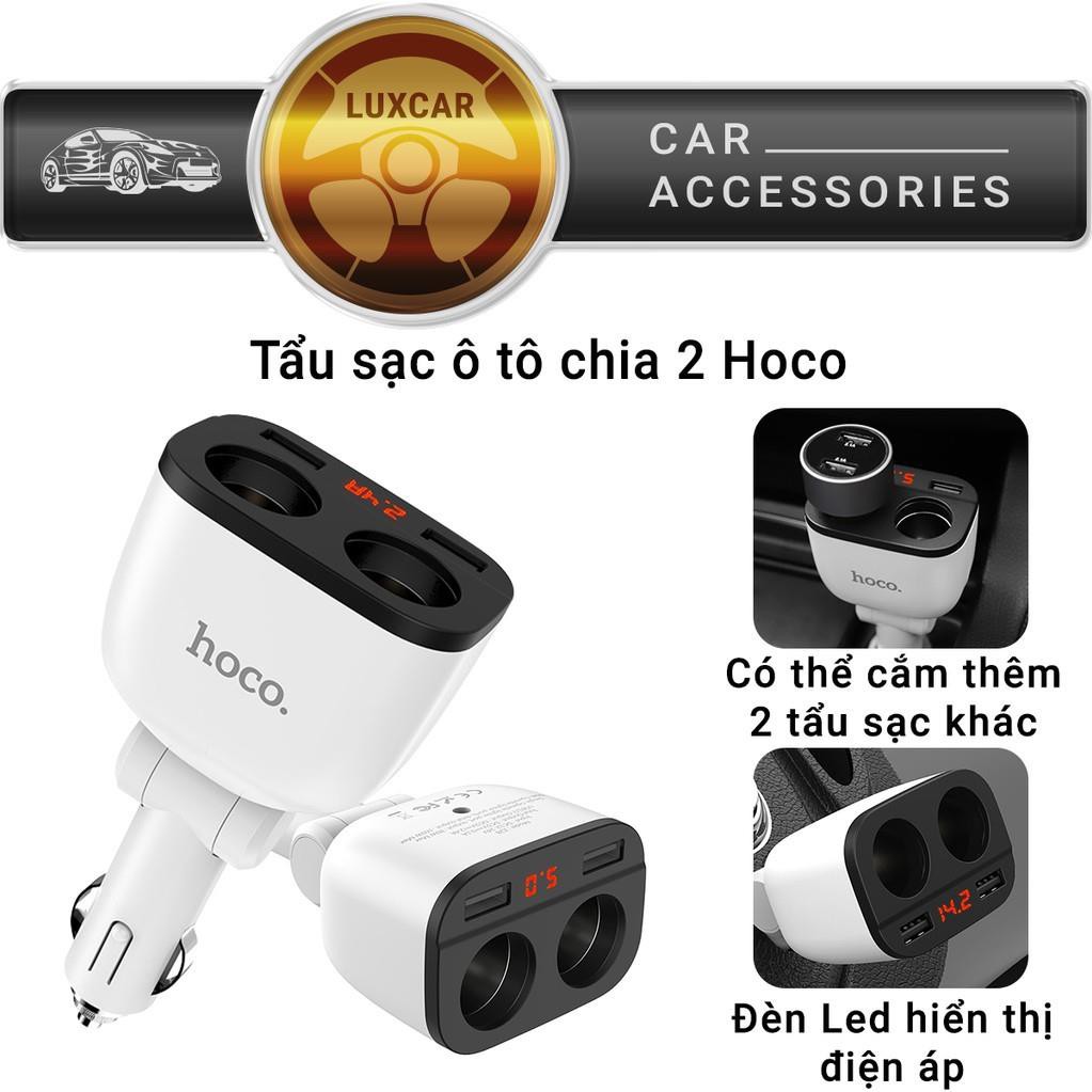 Tẩu sạc oto hoco z29 3 cổng sạc - củ sạc ô tô cốc sạc xe hơi HÀNG CHÍNH HÃNG