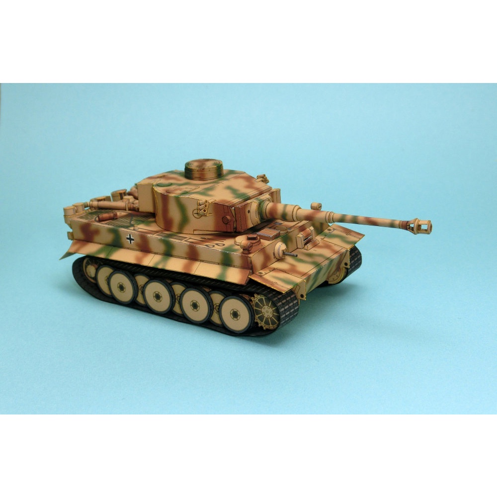 Mô hình giấy 3D xe tank tiger I tỉ lệ 1/72