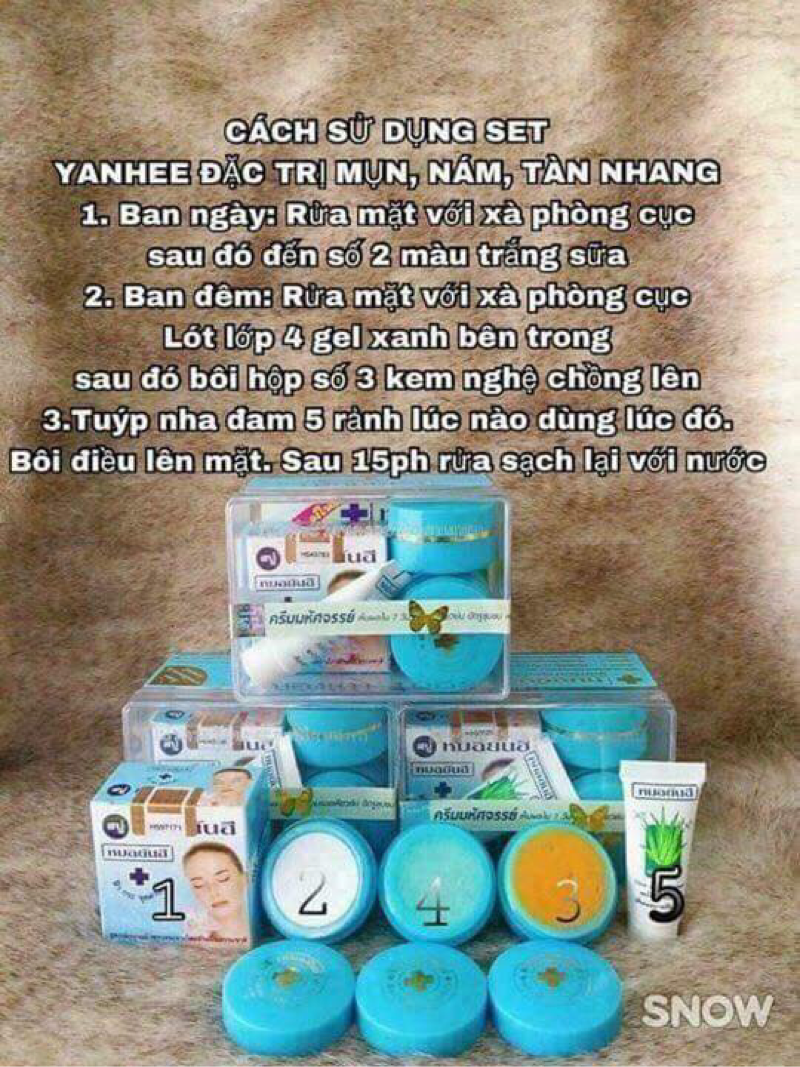 BỘ MỤN MÀU XANH THÁI LAN