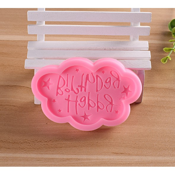 Khuôn silicon 3D happy birthday