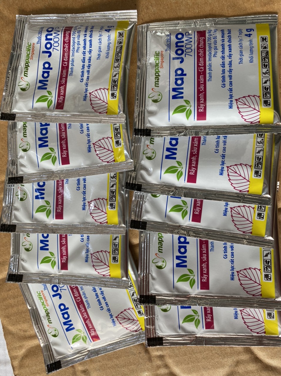 Combo 10 gói - Map JONO đặc trị rầy, bọ chích hút, sâu xanh cho hoa hồng, hoa mai & cây cảnh (4g)