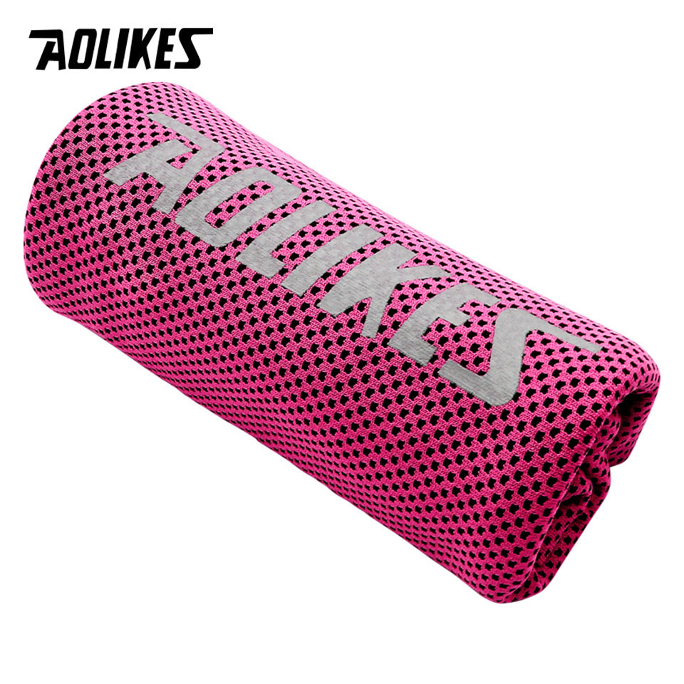 AOLIKES 1PCS Cooling Sports Towel Protector Wrist Quick Dry Cooling Yoga Sweat Wipe Ice Fitness Outdoor Portable Sweat Absorber