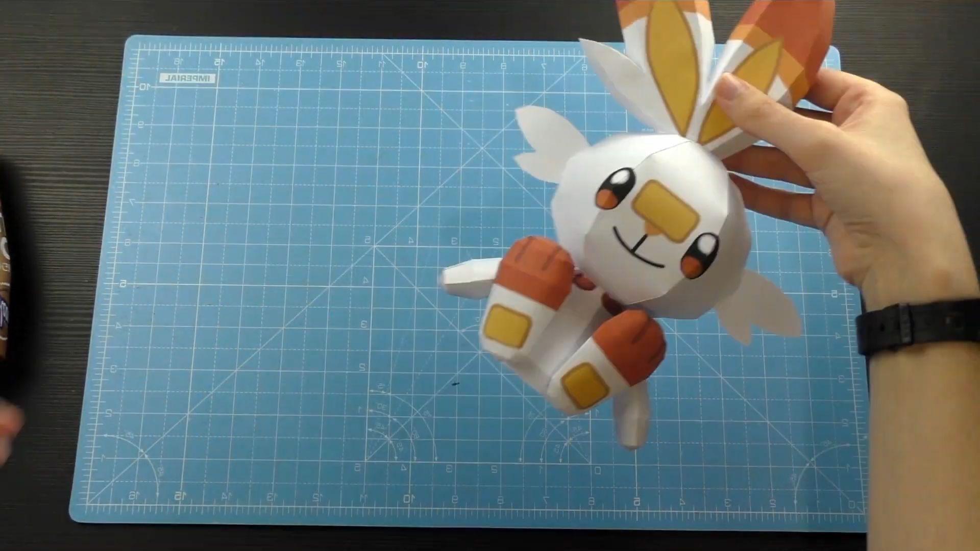 [HCM]Mô hình giấy [Pokemon Sword and Shield] Scorbunny