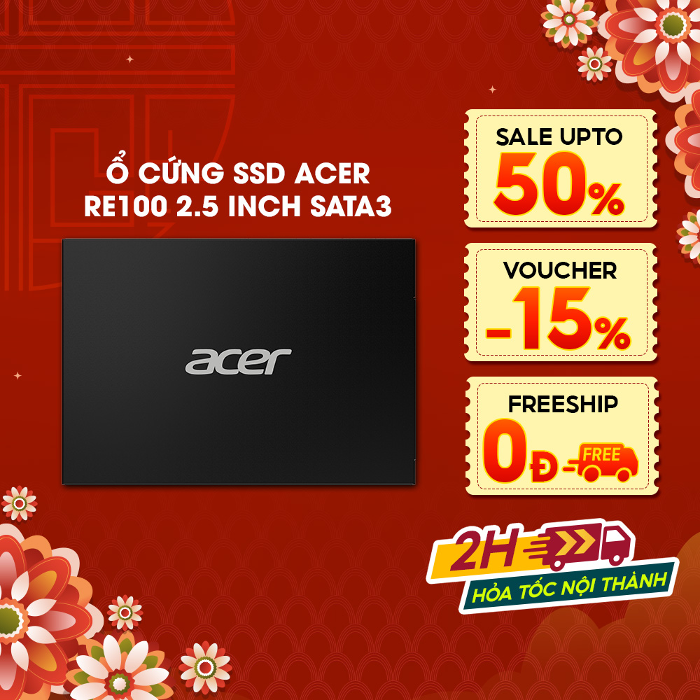 Ổ cứng SSD Acer RE100 2.5 inch SATA 3 tốc độ đọc 560MB/s - Hàng chính hãng bảo hành 5 năm | Ổ cứng SSD 128GB - 4TB