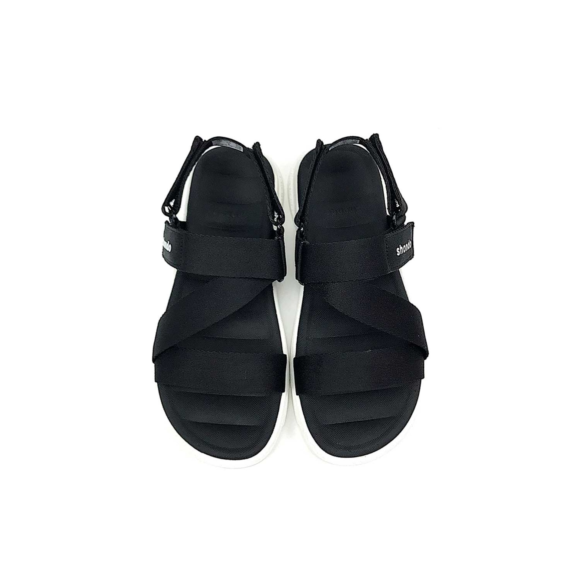 [HCM]Giày Shondo Sandal Trắng Đen F6S003