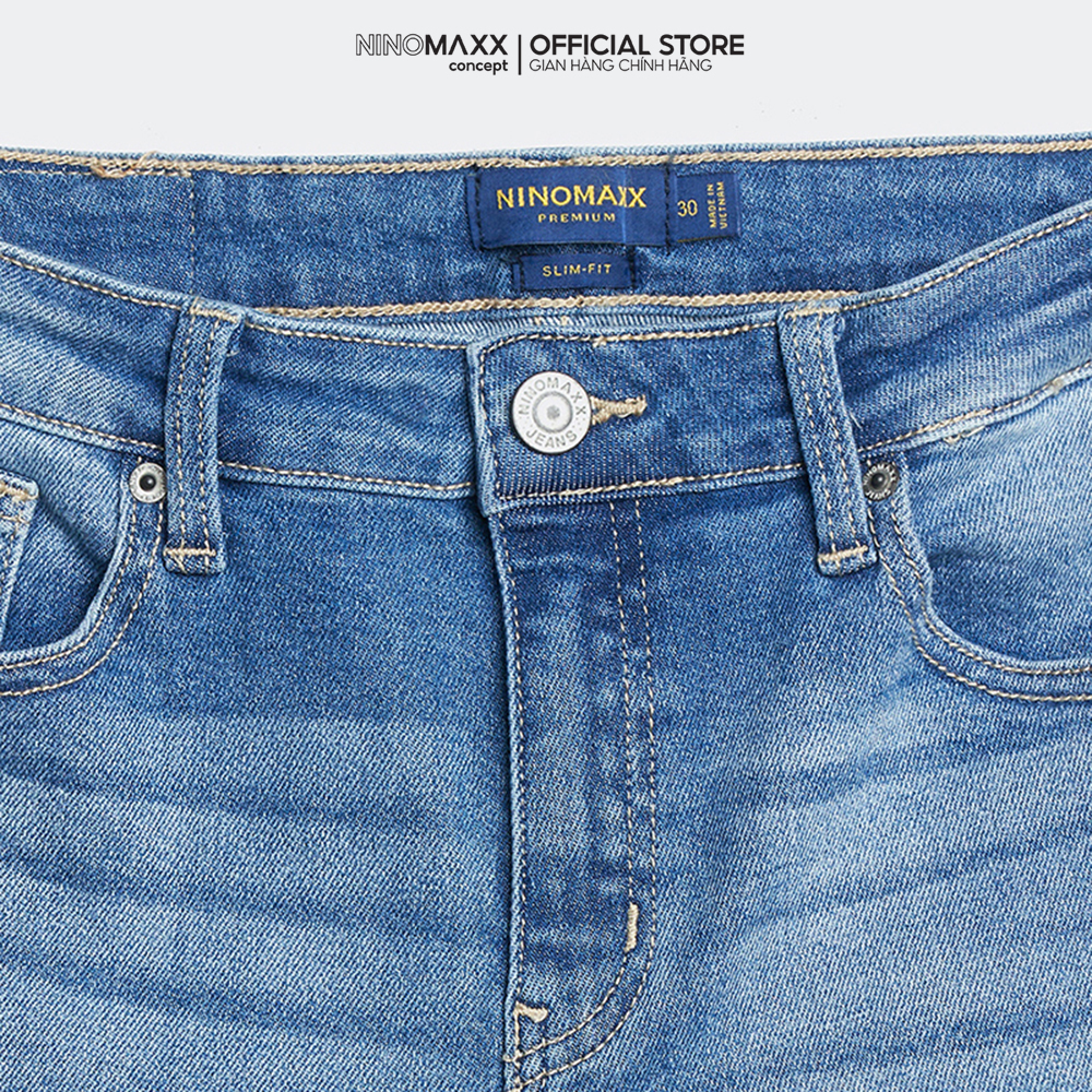 NINOMAXX Quần short Jean Nam lửng 2202021