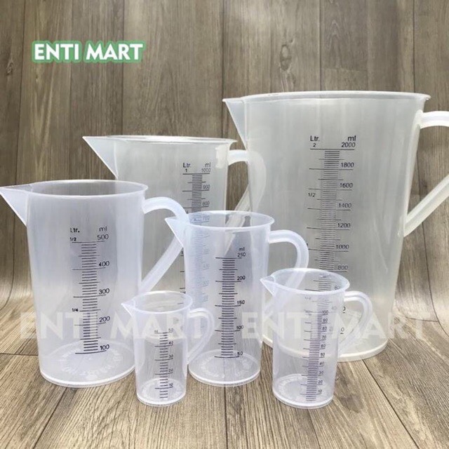 Bộ 3 ca đong chia vạch 50-100-250ml