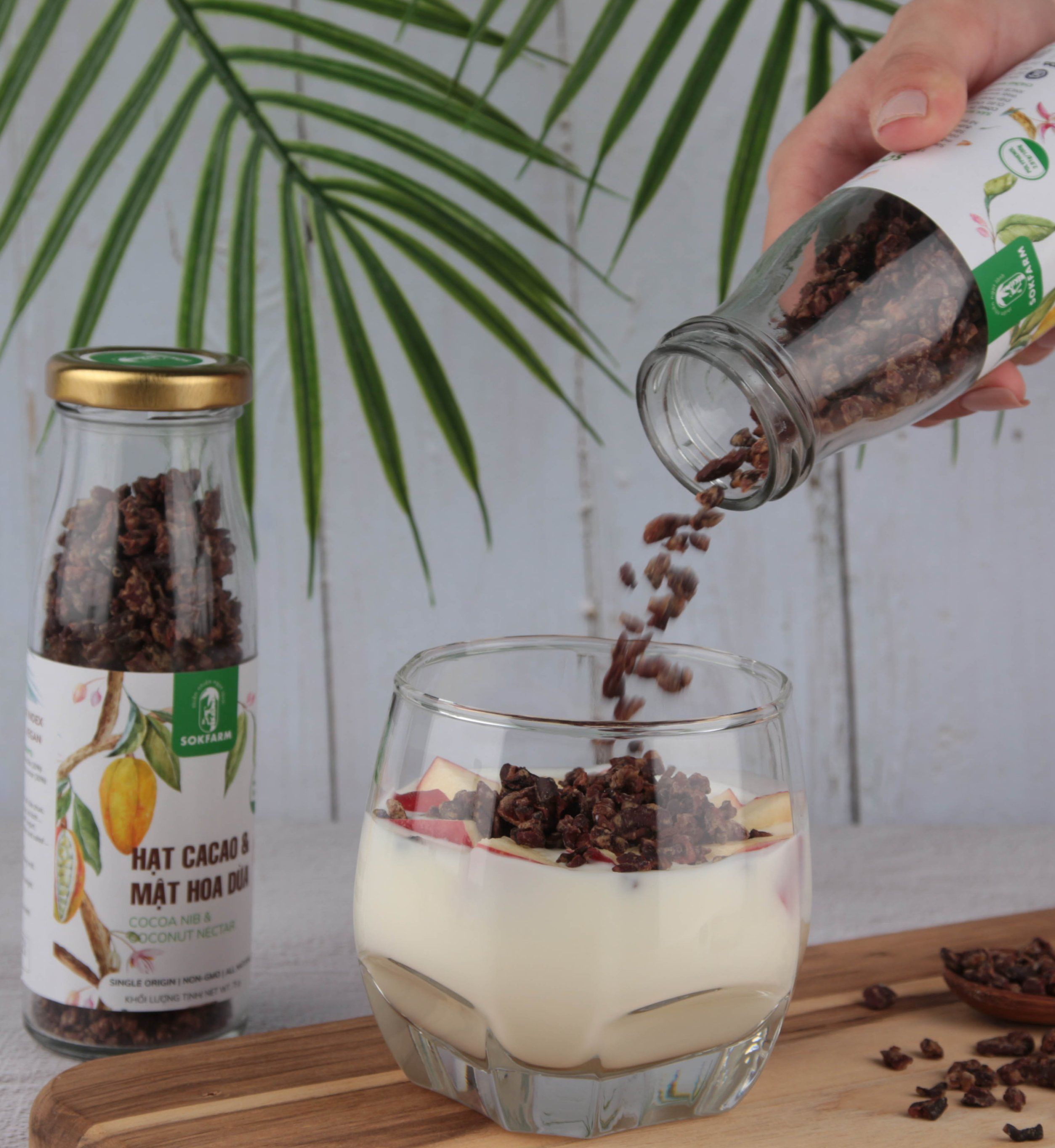 Hạt Cacao & Mật Hoa Dừa 65gr