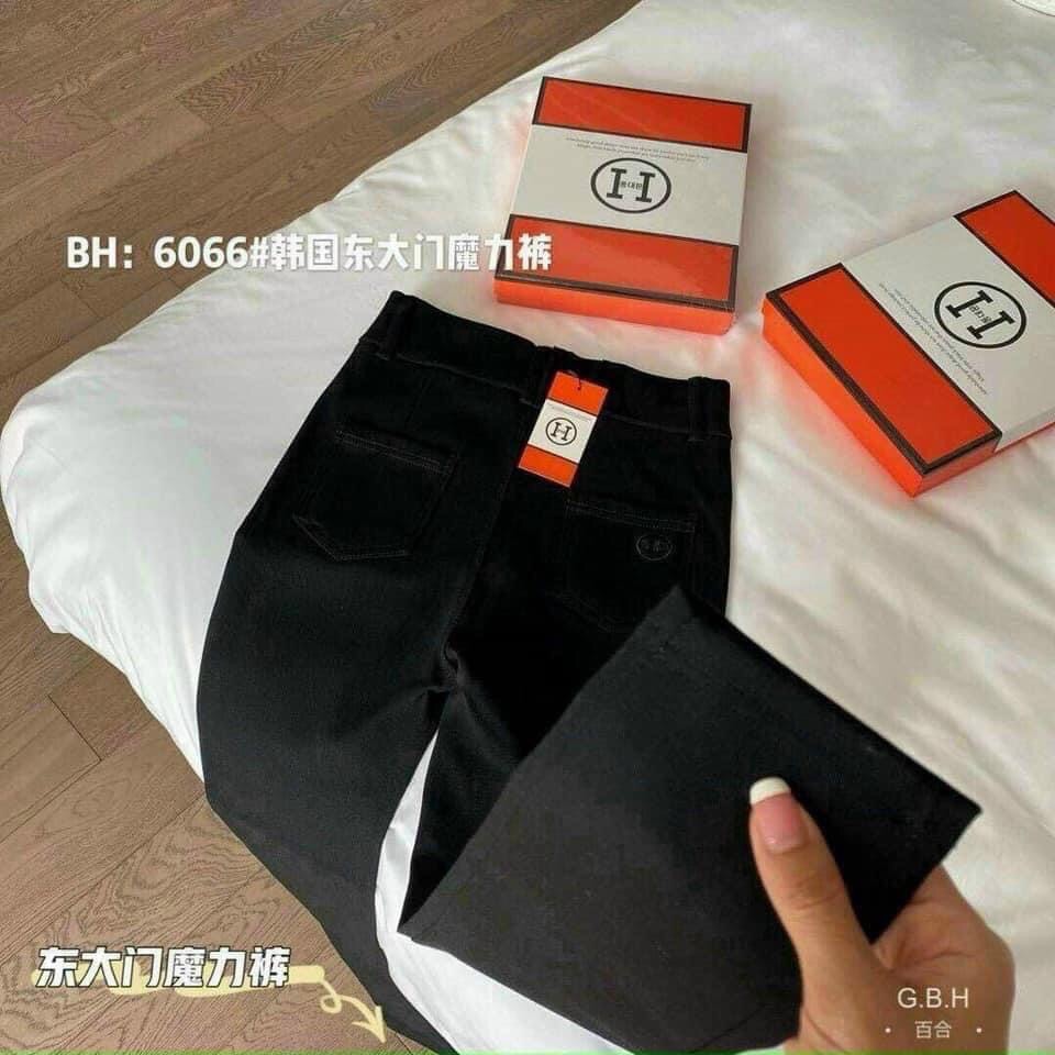 Quần jeans cạp cao 2 khuy