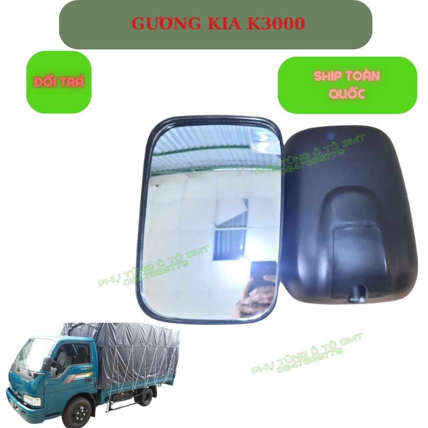 Gương chiếu hậu , tay gương (gọng gương) Kia 1.4 tấn, K3000, K165, K2700, mã gương SL658. Hàng Shiliduo