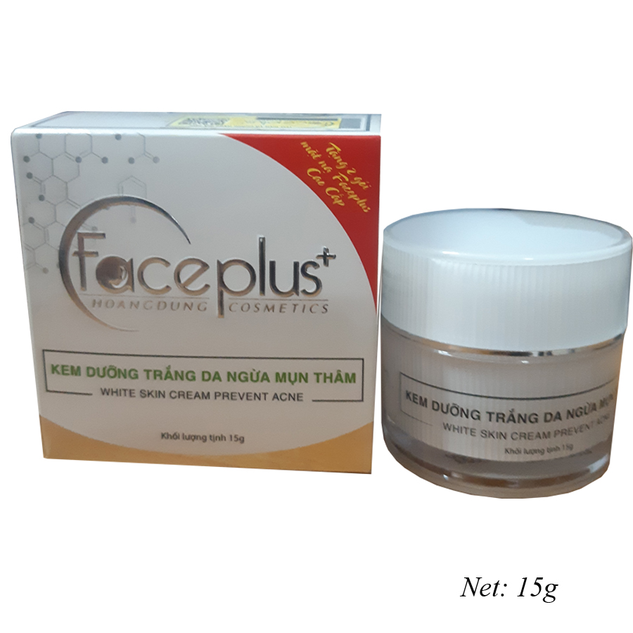 Kem dưỡng trắng da ngừa mụn thâm Mỹ phẩm Faceplus+ 15g