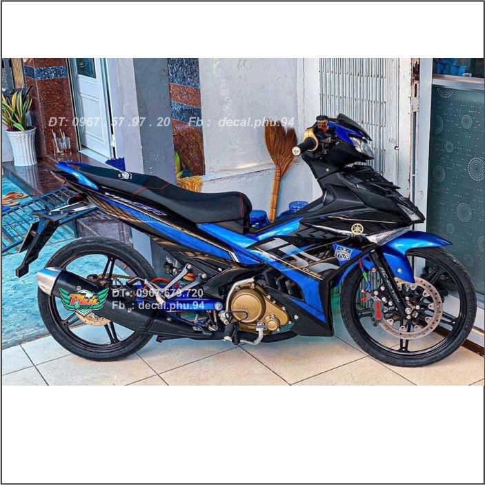 Tem rời Exciter 150 Y15ZR Xanh đen rời (H)