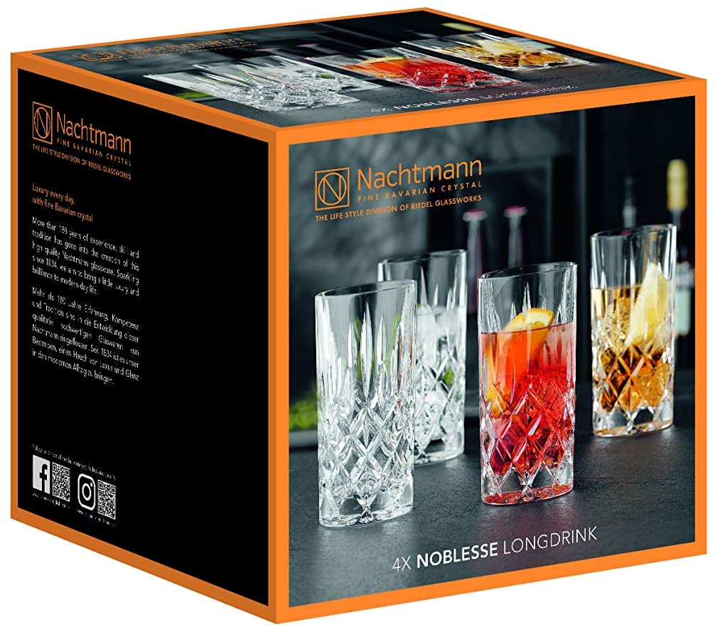 Bộ 4 cốc pha lê 375ml NACHTMANN NOBLESSE