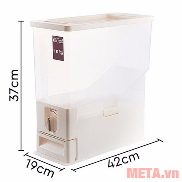 Thùng Đựng Gạo Thông Minh Tashuan 10 Kg