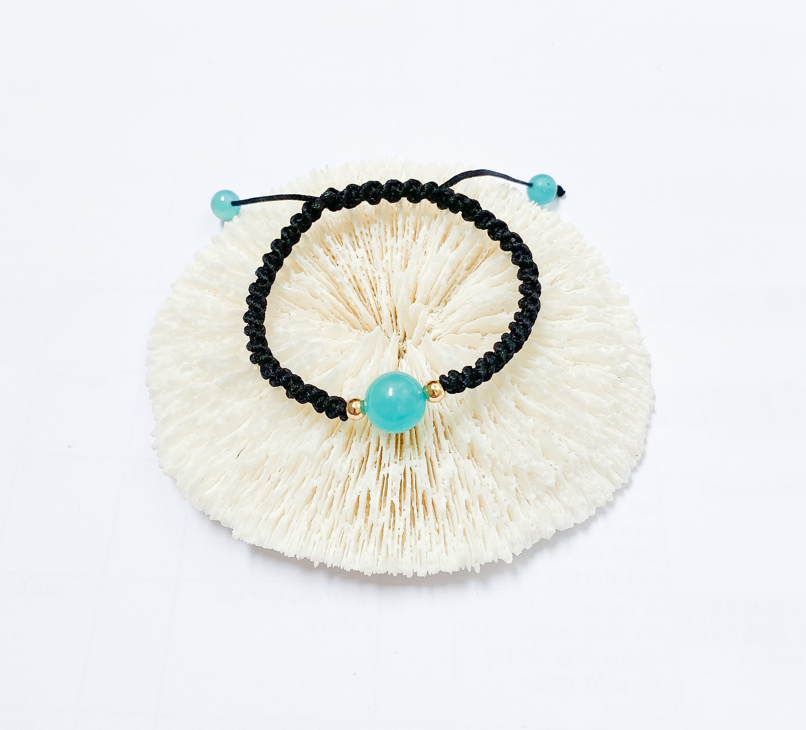 Vòng Tay Xoắn Lyn’s Phong Thuỷ Handmade Đá Amazonite