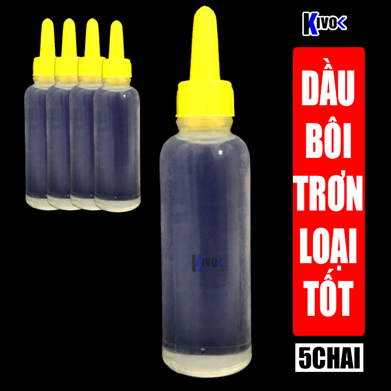 Combo 5chai lubricating oil industrial sewing machine/machine sewing thread type good-can use lubrication rubik's Cube, lubrication Machine fan, lubricating trimmer, door lock, oiling machine-Kivo