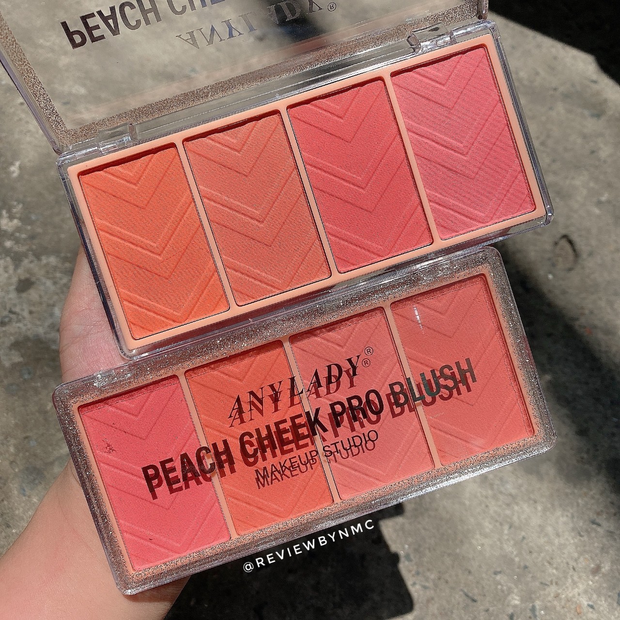 Má hồng 4 ô Any Lady Peach Cheek Pro,