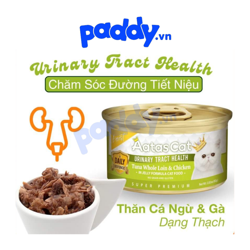 Pate Mèo Mọi Lứa Tuổi Aatas Super Food (Lon 80g)