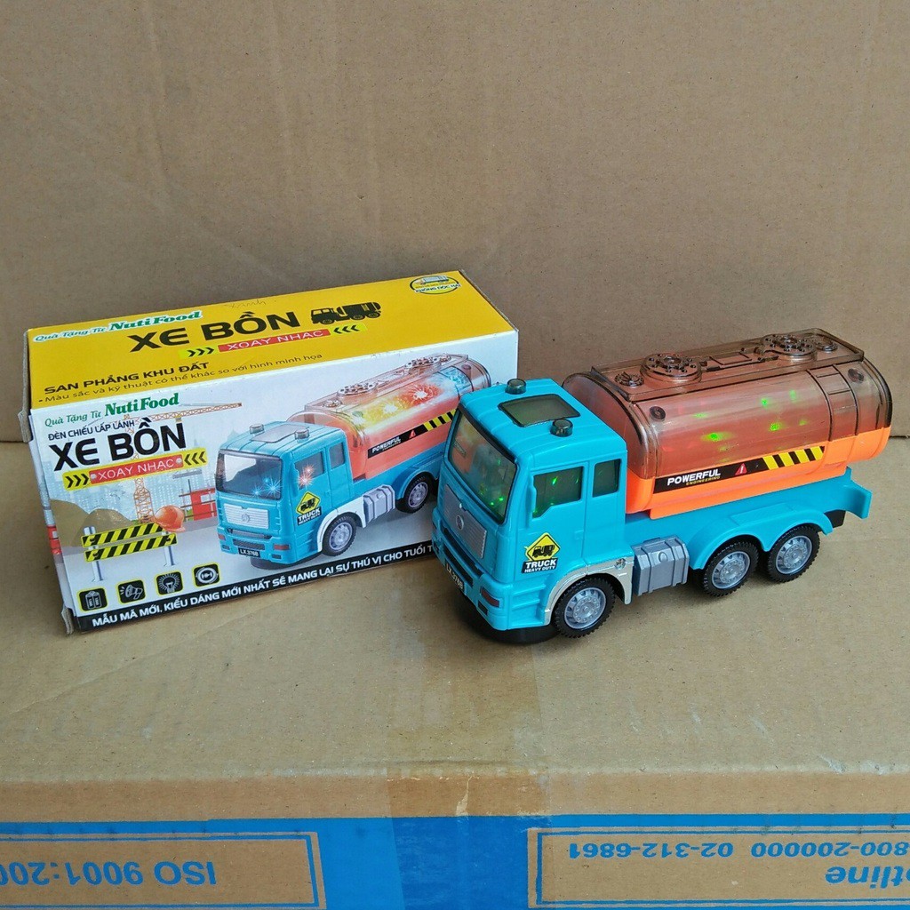 [HCM]XE BỒN XOAY PHÁT NHẠC NUTIFOOD [Đồ chơi chạy pin]