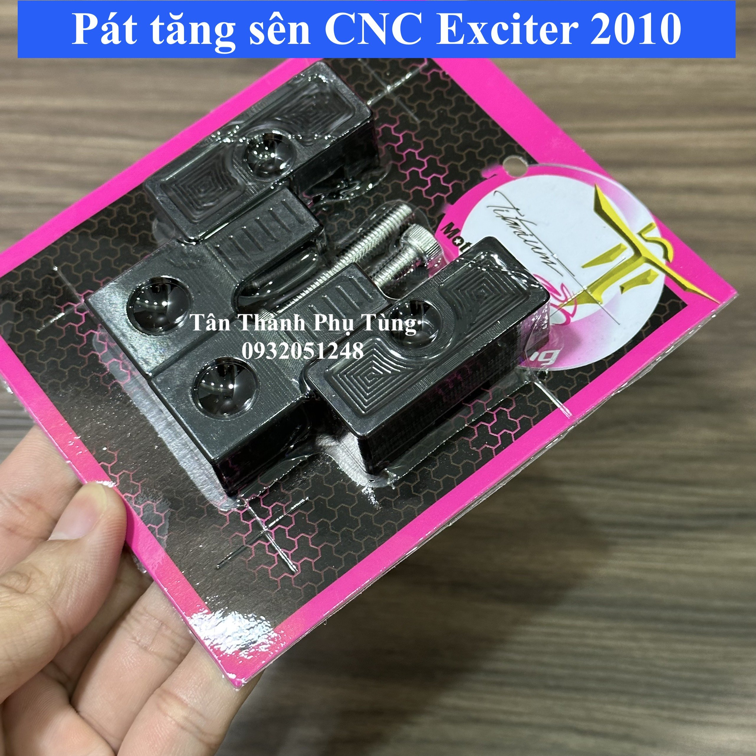 Pát tăng sên âm Exciter 2010 nhôm CNC MS2