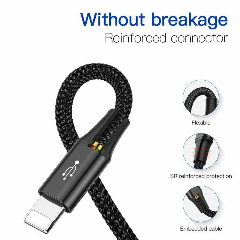 Baesus 4 in 1 Multi USB Charger Charging Cable Cord for iPhone Type C Micro USB