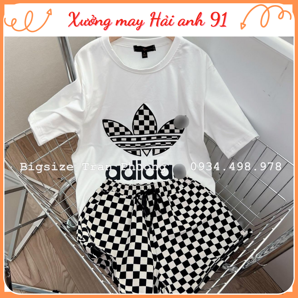 Bộ Đồ Thun Nữ Adidas cộc tay Free Size