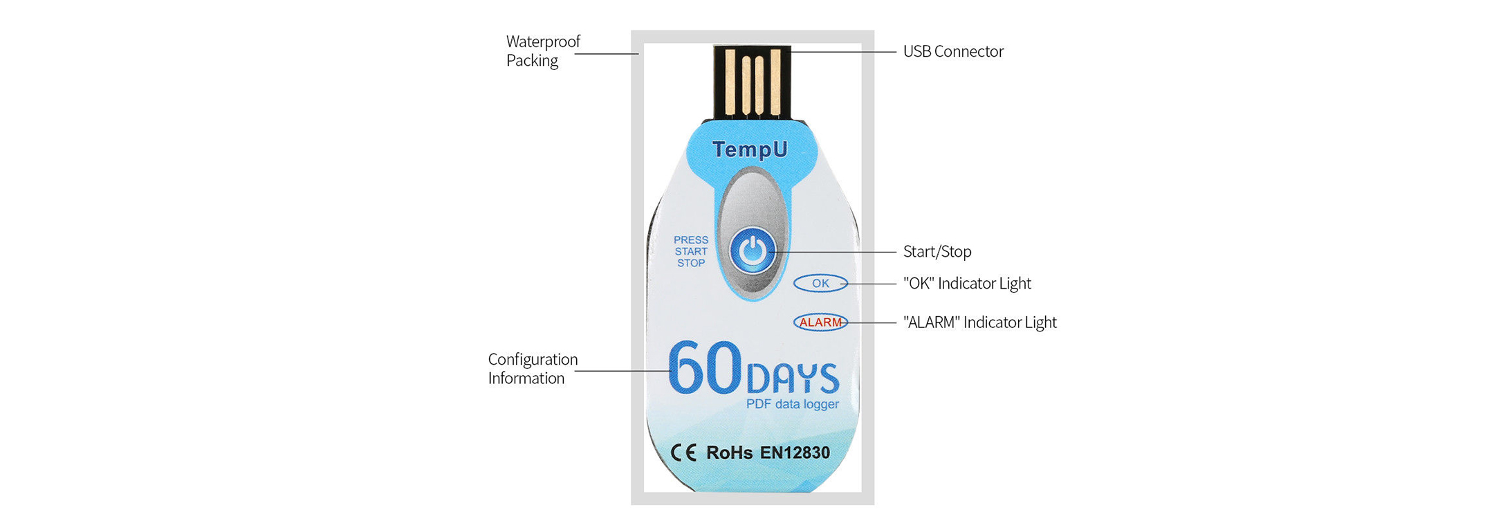 Nhiệt kế tự ghi đo nhiệt độ - TZ-TempU02