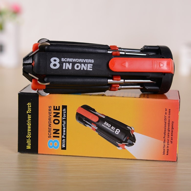 Bộ vặn ốc vít đa năng 8 in 1 có đèn