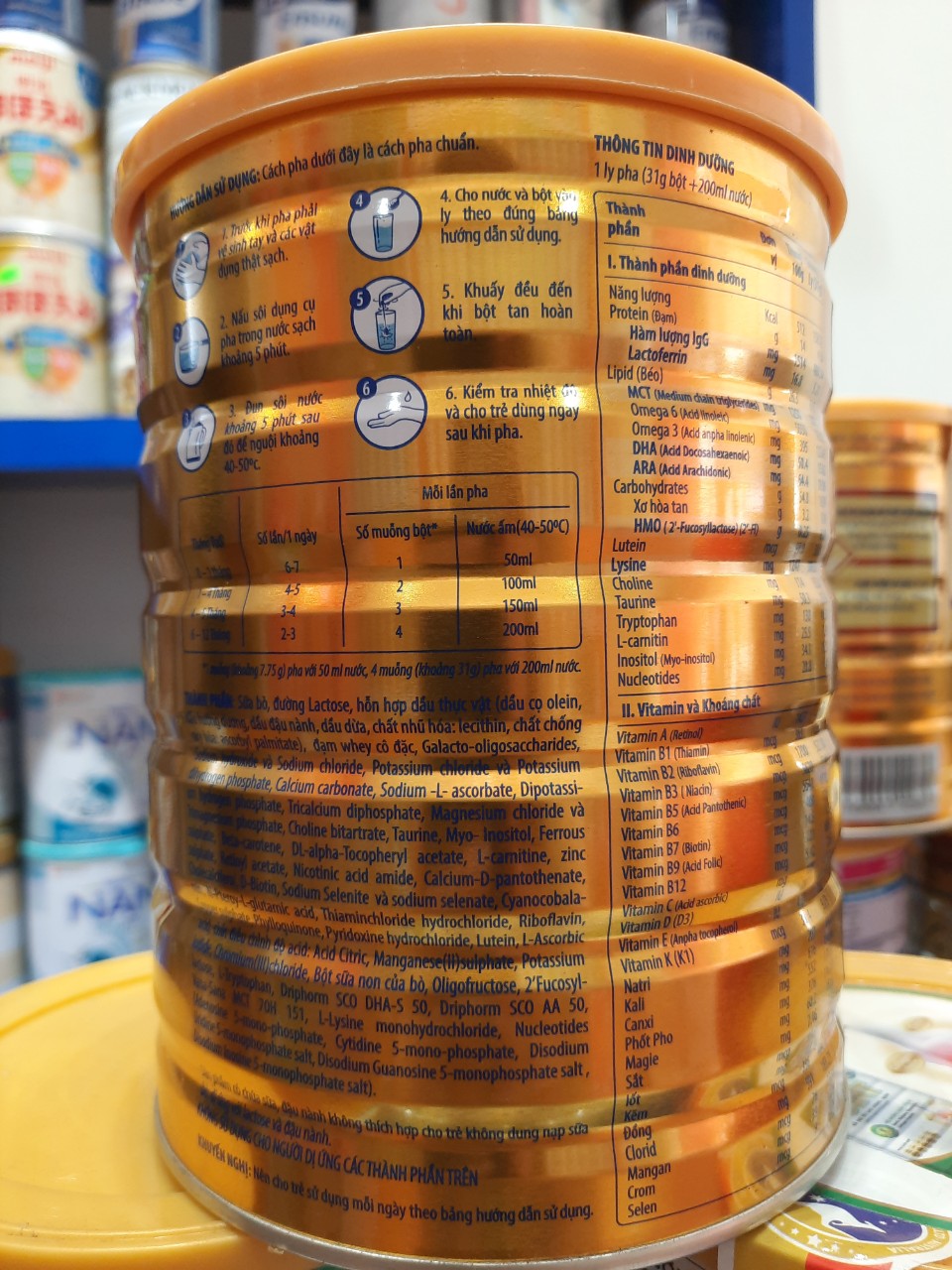 Sữa bột Arti Gold Pro Diamond 0-1 Tuổi 800g